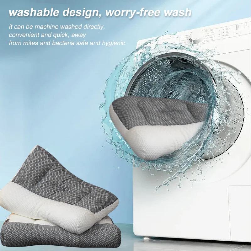 Ergonomic sleep pillow for neck pain relief and proper spinal alignment