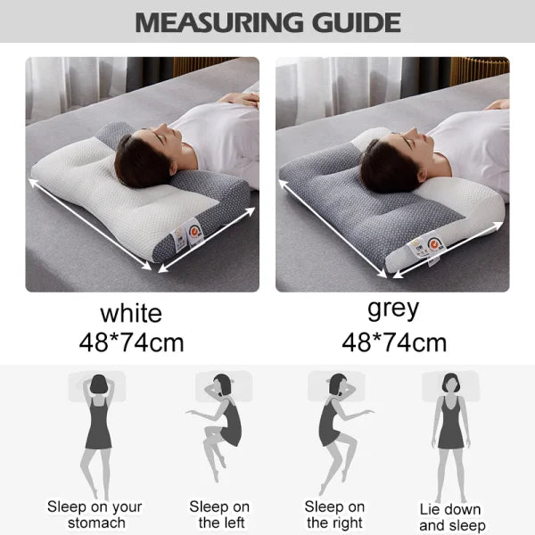 Comfortable therapeutic memory foam neck pillow for restful sleep