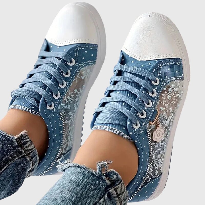 Women's orthopedic walking sneakers with arch support and cushioned insoles for pain relief