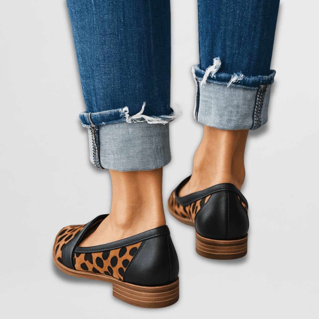 Casual footwear for women featuring arch support and cushioned orthopedic loafers