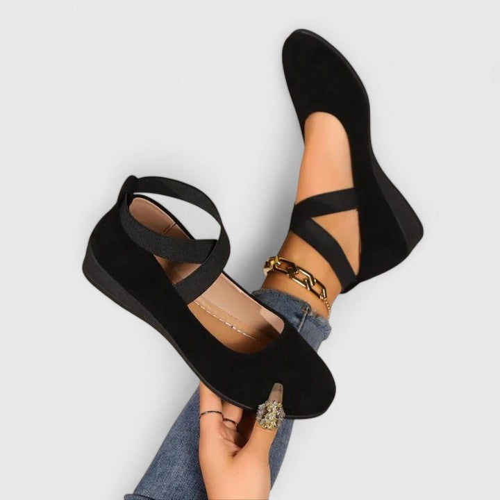 Comfortable women orthopedic wedge sandals with arch support for casual wear