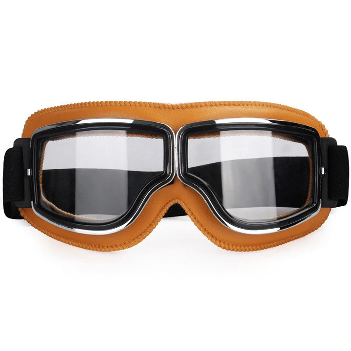 Flexible unisex riding goggles showing comfortable face foam padding