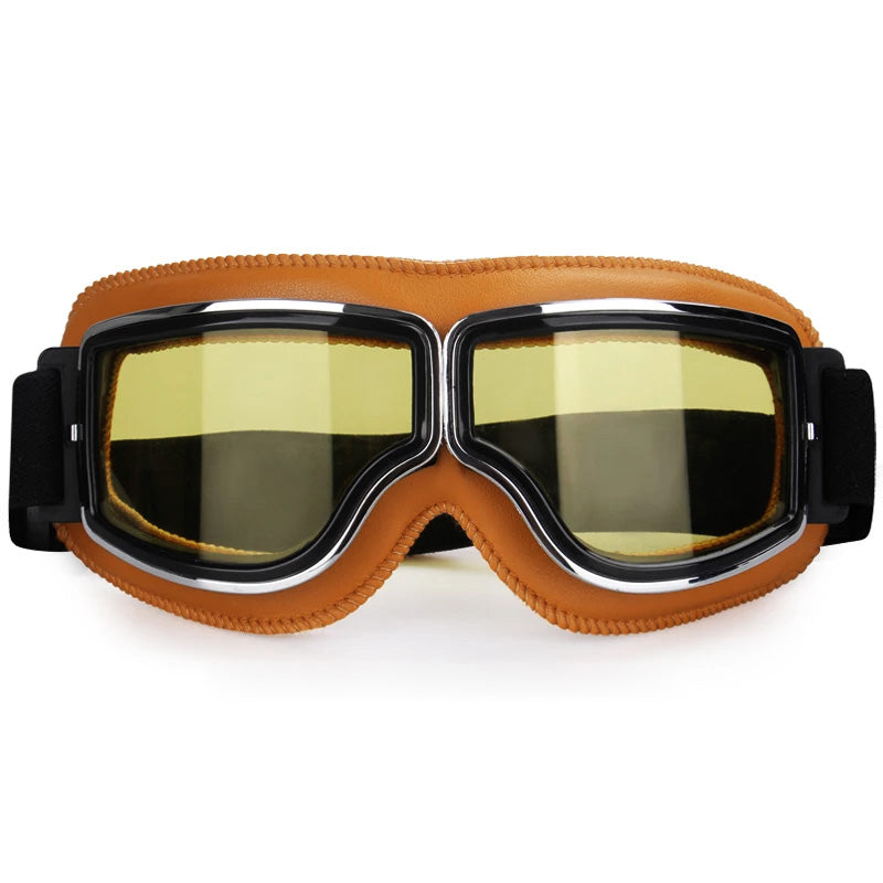 Close-up view of durable frame and ventilation system on riding goggles