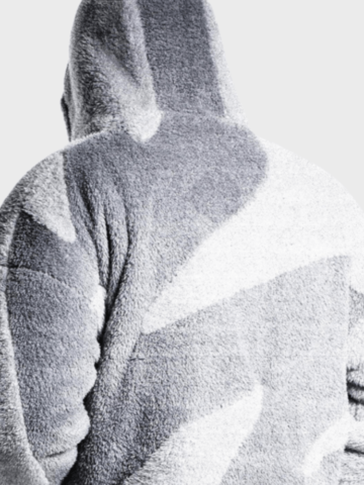 Mens fashion oversized hoodie styled as comfortable streetwear outerwear