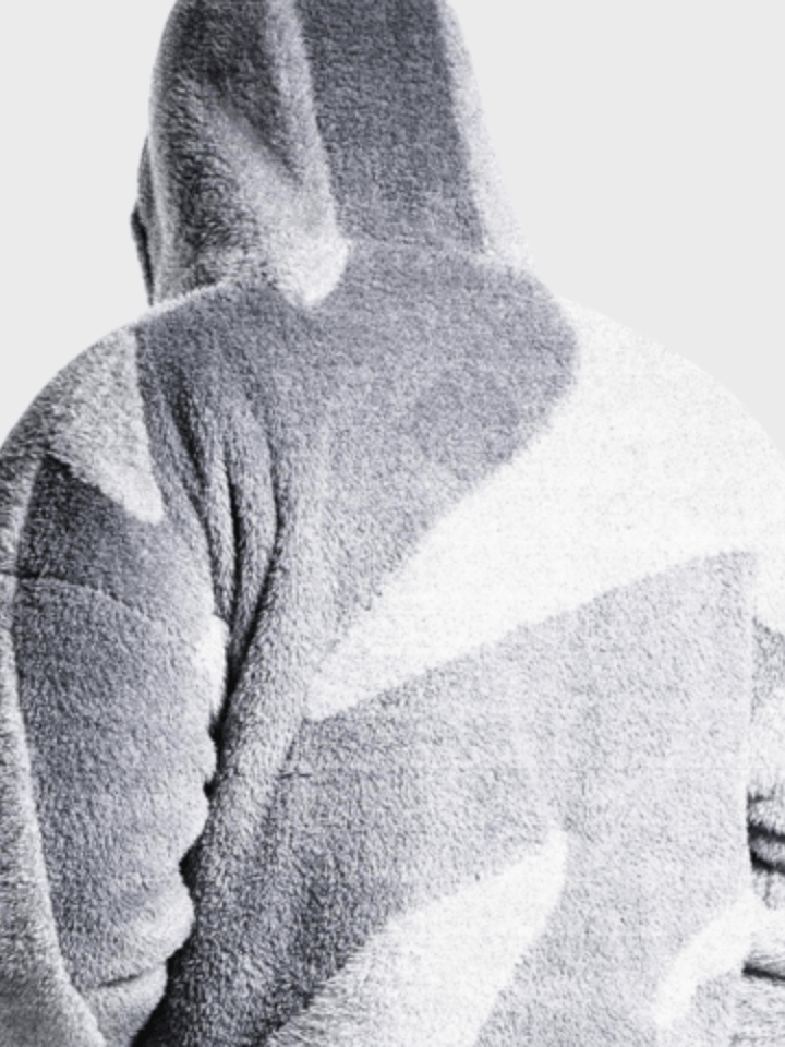 Mens fashion oversized hoodie styled as comfortable streetwear outerwear