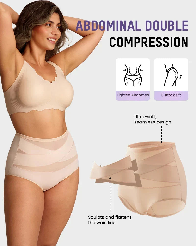 Breathable underwear for women featuring supportive high-waist styling