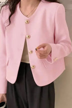 Cresselle | Women’s Round Neck Cropped Blazer