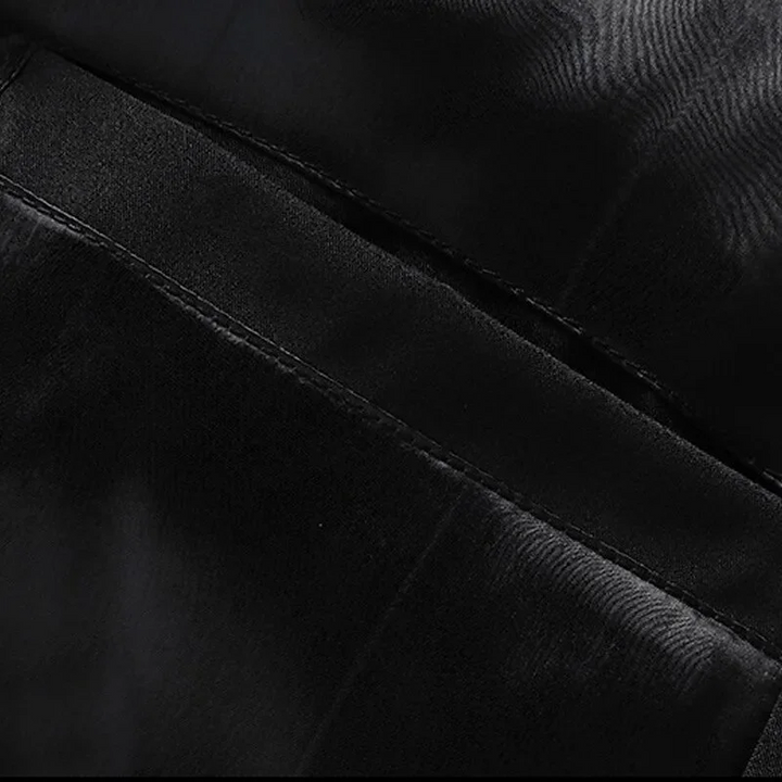 Back view of mens warm winter outerwear puffer coat with hood