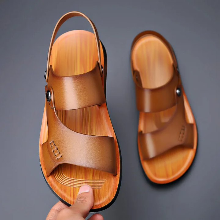 Flat sandals for women featuring a secure slingback