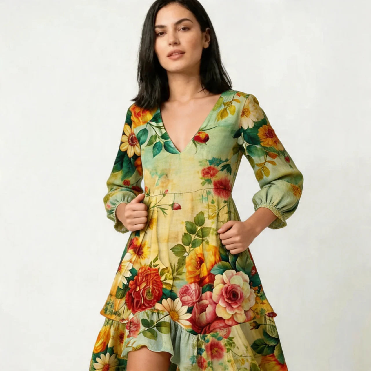 Women’s Floral Midi Summer Dress