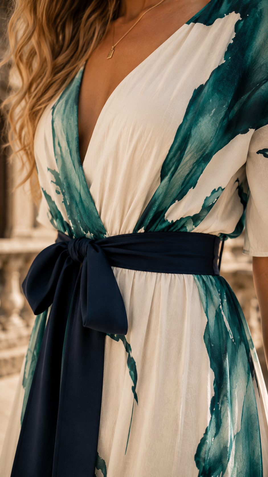 Floral wrap maxi dress for women, ideal as an elegant summer party or race day gown