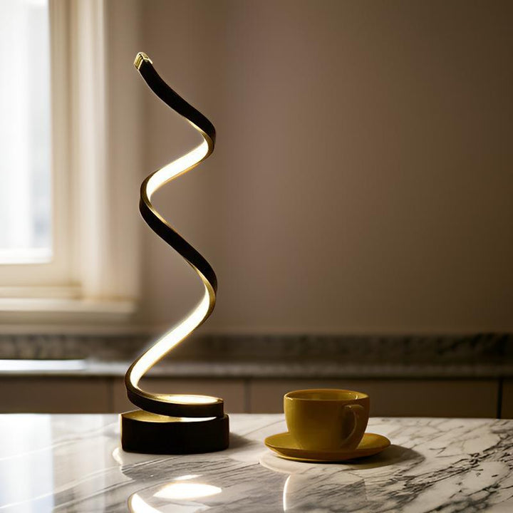 Sleek touch-sensitive base of the contemporary warm light desk lamp