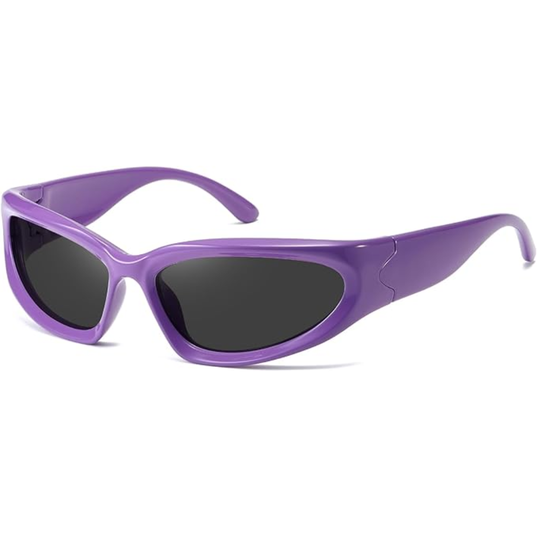 Sport sunglasses with sleek modern frame design and mirrored lenses