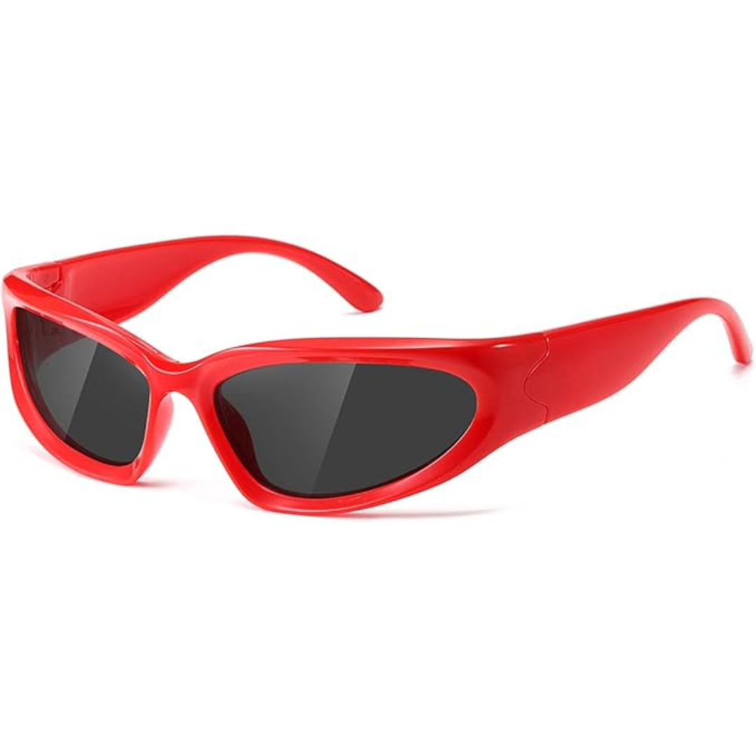 UV protection sports eyewear angled to show ergonomic nose pads