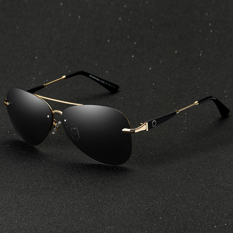 Stylish driving glasses with double bridge design and comfortable nose pads