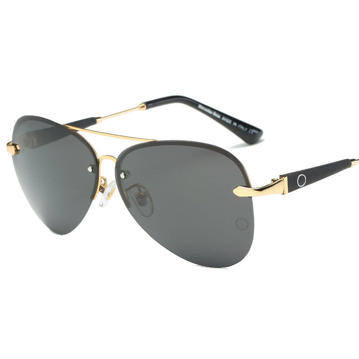 Top-down view of summer style aviator sunglasses for men and women