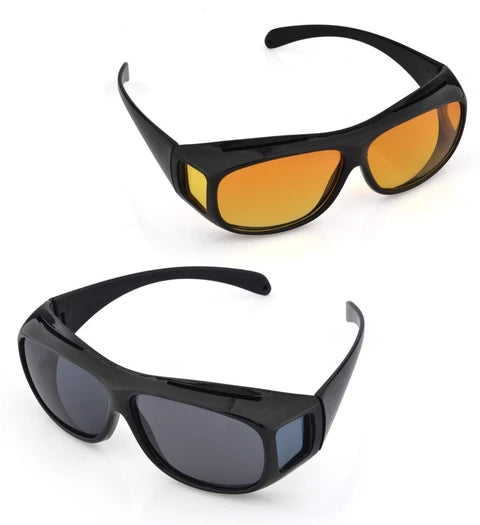 Unisex polarized night driving glasses with anti-glare lenses for road safety and enhanced night vision