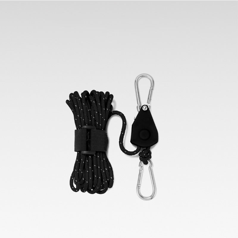 Essential hiking accessories and camping equipment utility cord