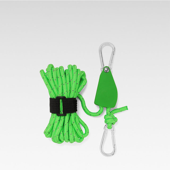 High-visibility tent guyline utility rope for camping equipment