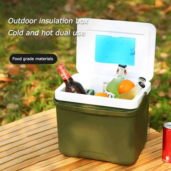 Durable food warmer and cooling box designed for tailgating and camping
