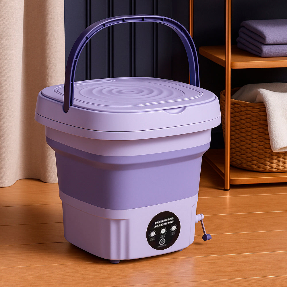 Foldable mini washing machine compact design for small spaces and RVs