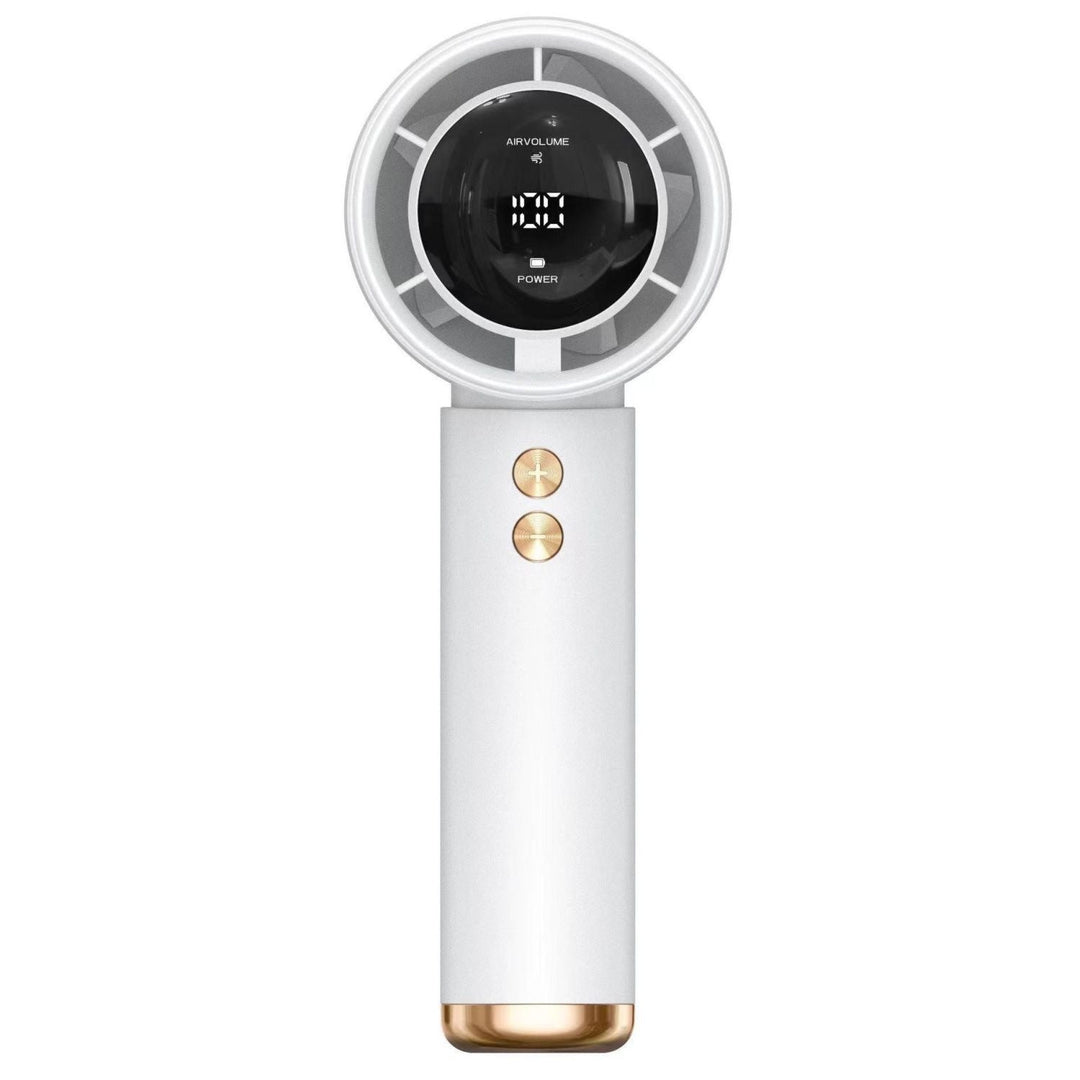 Mini personal cooling fan folding flat for easy travel and storage