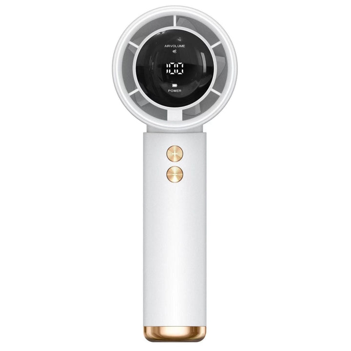 Mini personal cooling fan folding flat for easy travel and storage