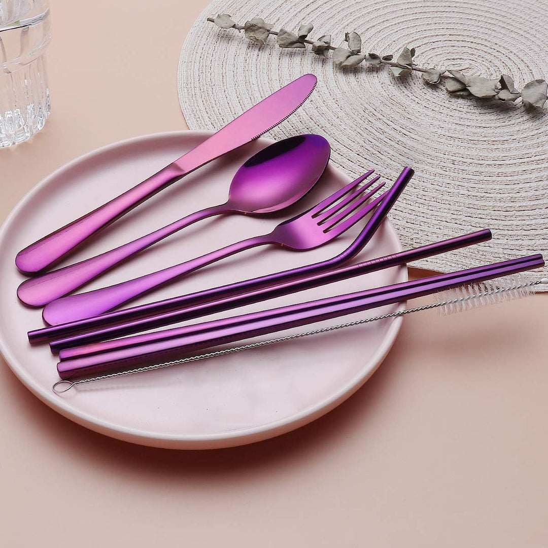 Camping tableware essential portable cutlery set for backpacking