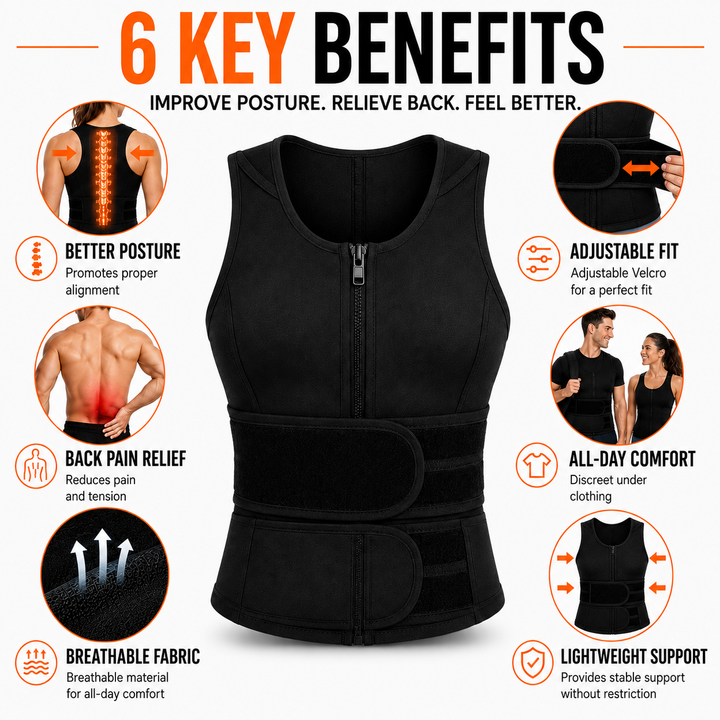 Ergonomic shoulder support brace designed for daily wear and posture improvement