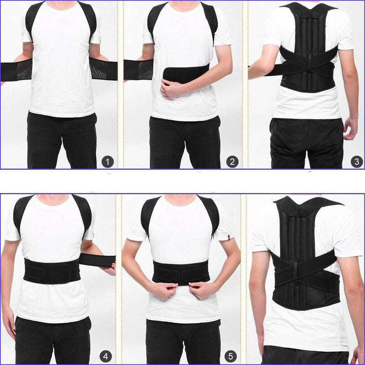 Ergonomic posture corrector belt designed for men and women pain relief