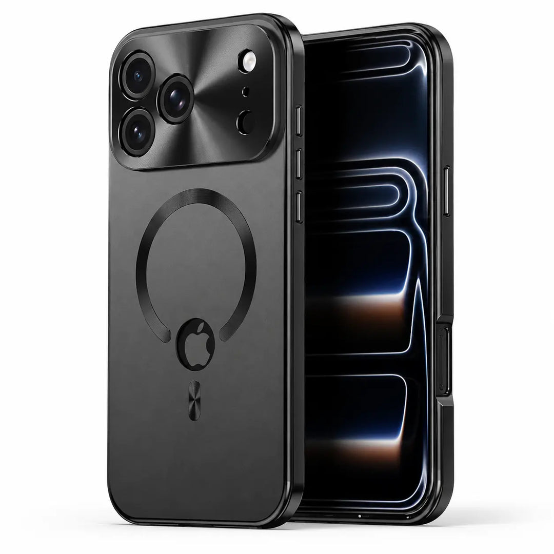 Symmetrical metal frame privacy case for modern smartphones