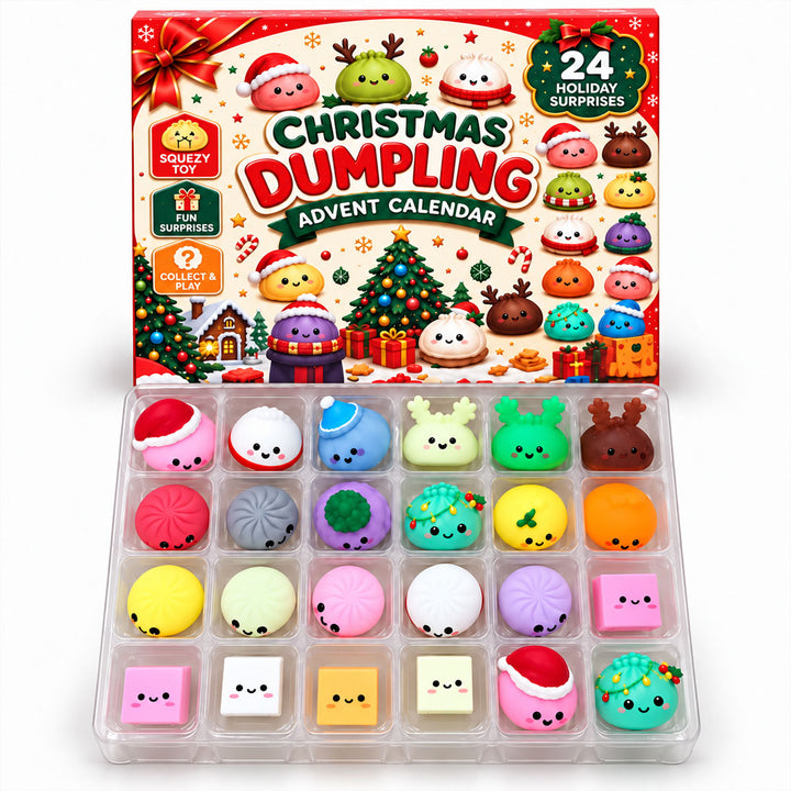 Kids stocking stuffer toy set featuring adorable dumpling characters