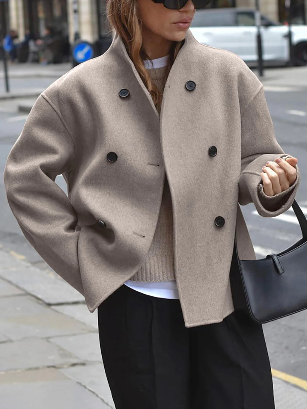 Sheila | Women’s Double Breasted Short Coat