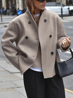 Sheila | Women’s Double Breasted Short Coat