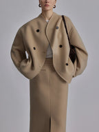 Sheila | Women’s Double Breasted Short Coat