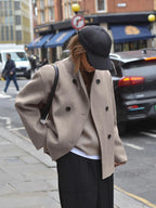 Sheila | Women’s Double Breasted Short Coat