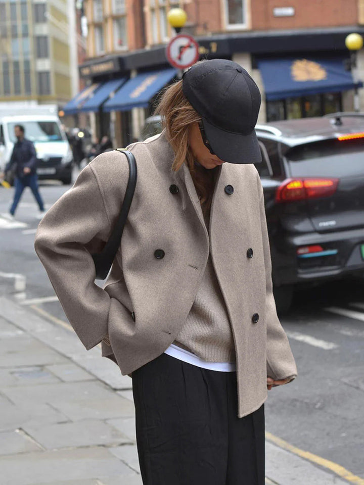 Sheila | Women’s Double Breasted Short Coat