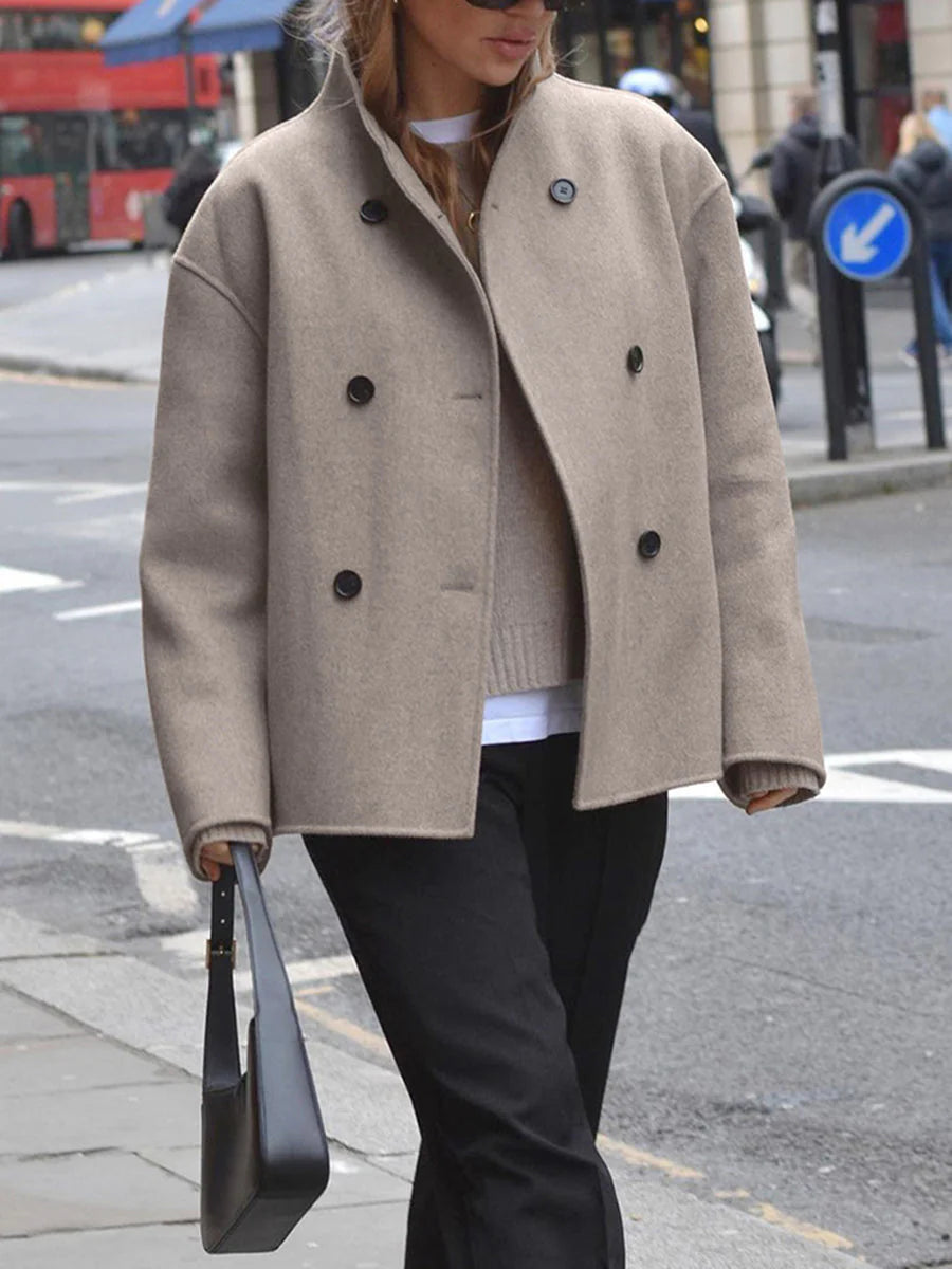 Sheila | Women’s Double Breasted Short Coat