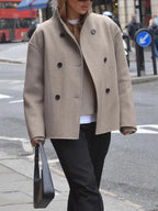 Sheila | Women’s Double Breasted Short Coat