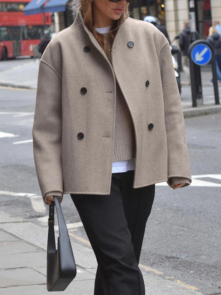 Sheila | Women’s Double Breasted Short Coat