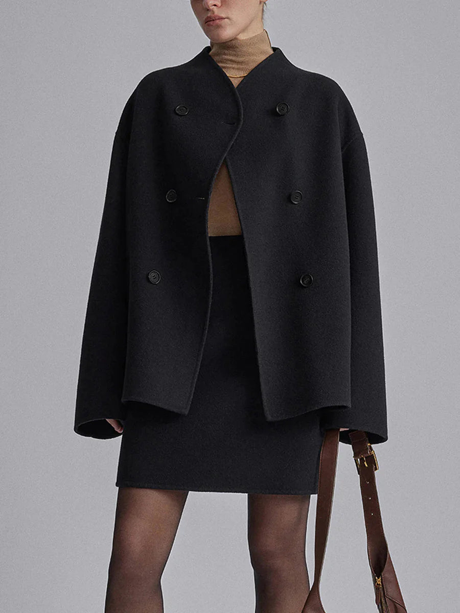 Sheila | Women’s Double Breasted Short Coat