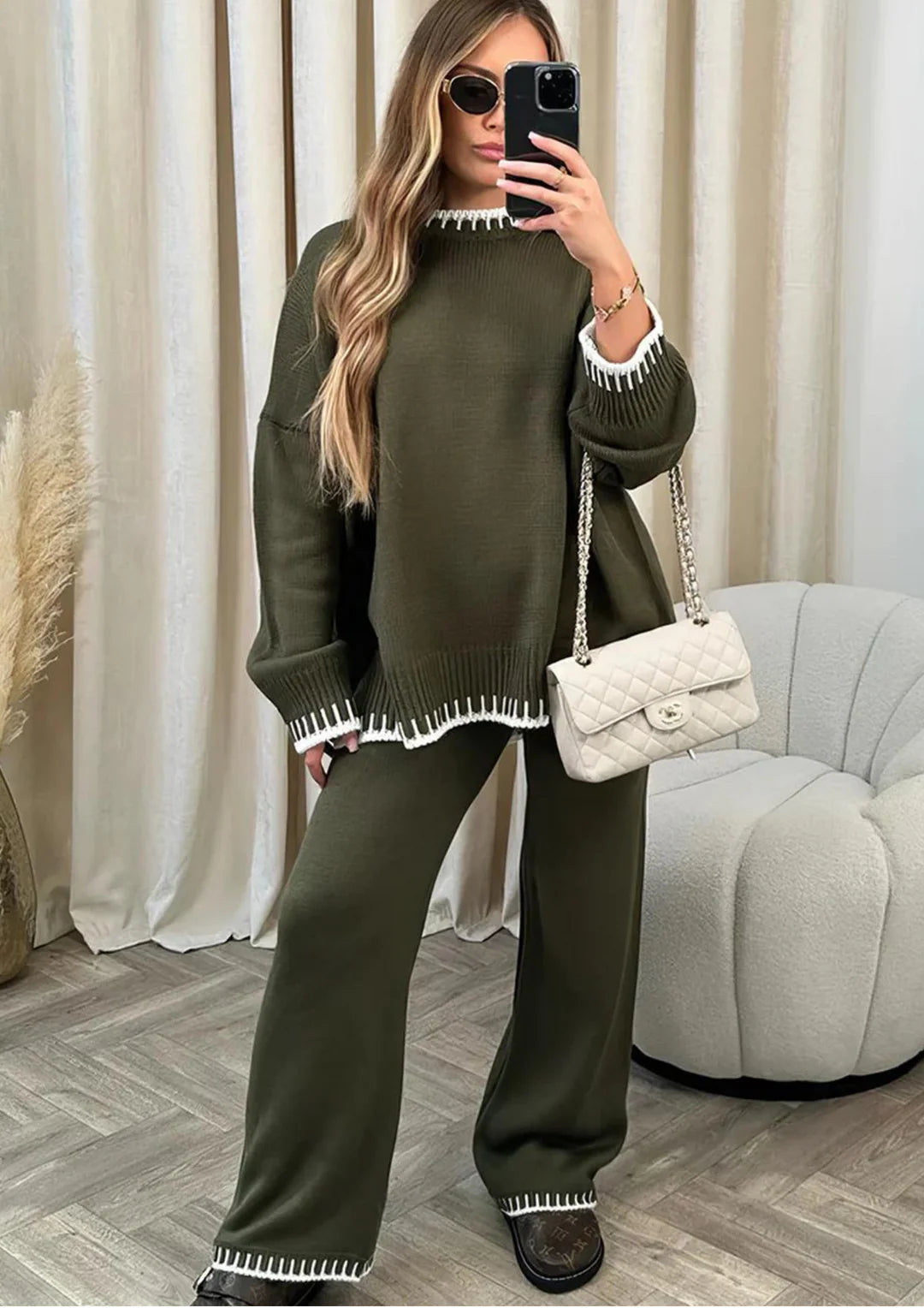 Belle | Women’s Wide Leg Loungewear Set