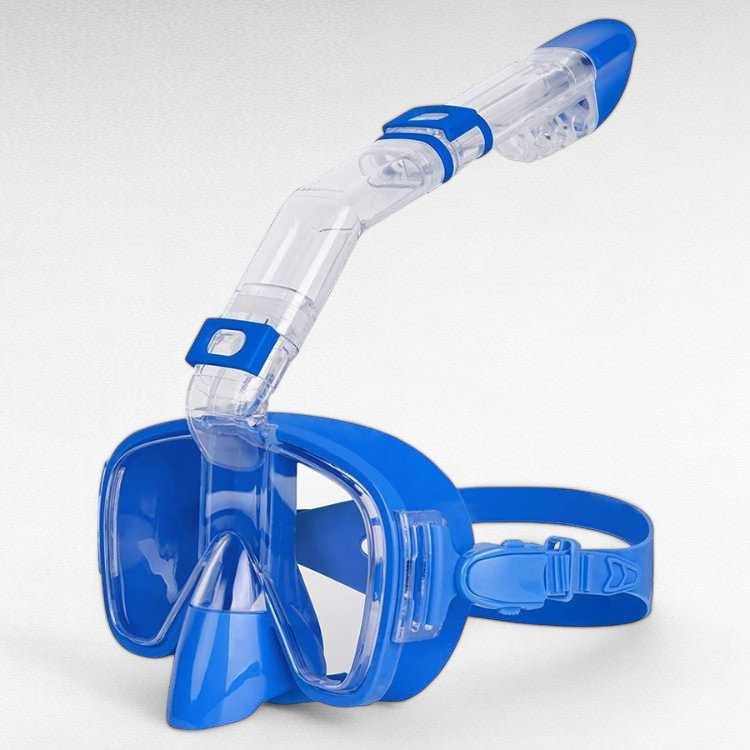 Portable swimming equipment underwater vision mask folded in compact case