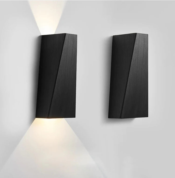 Modern lighting fixture mounted vertically to enhance home decor style
