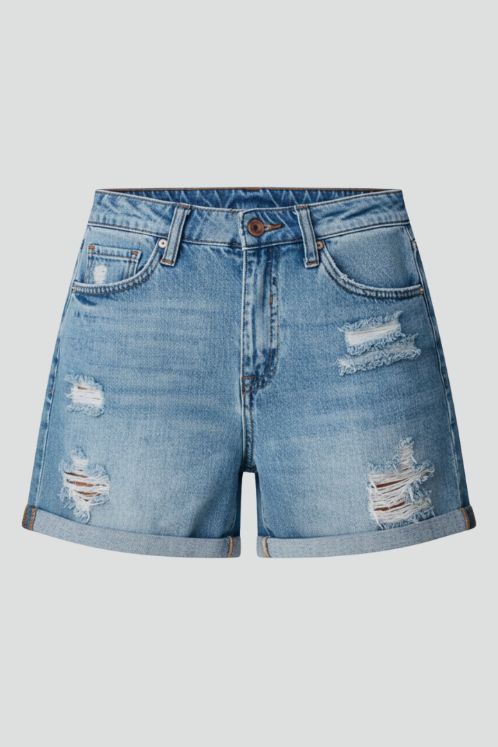 Women’s Distressed Denim Shorts
