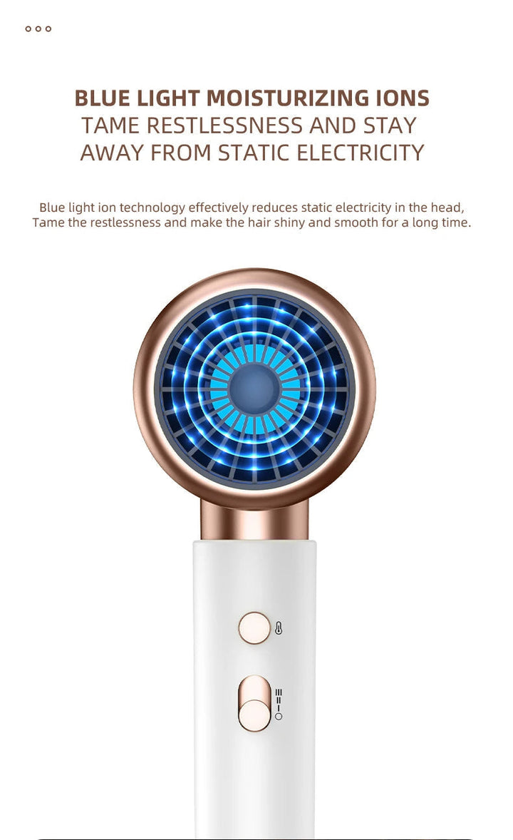 Hair styling tool showcasing temperature control buttons