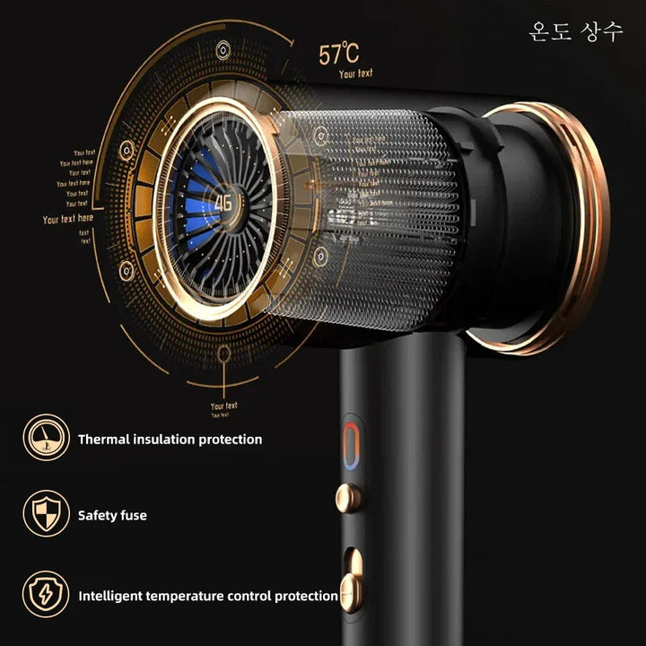 Modern design ionic hair dryer for smooth styling