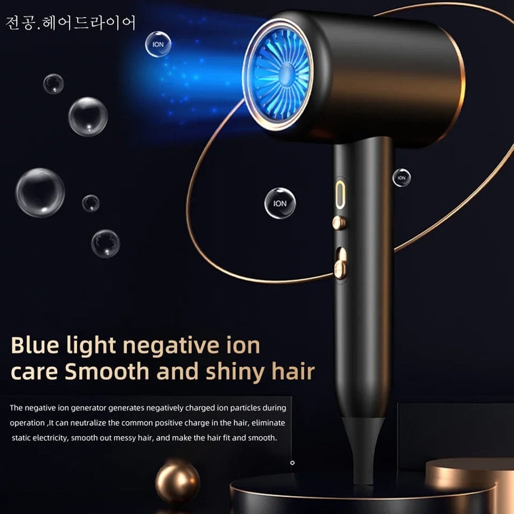 Lightweight 2400W hair dryer reducing arm fatigue
