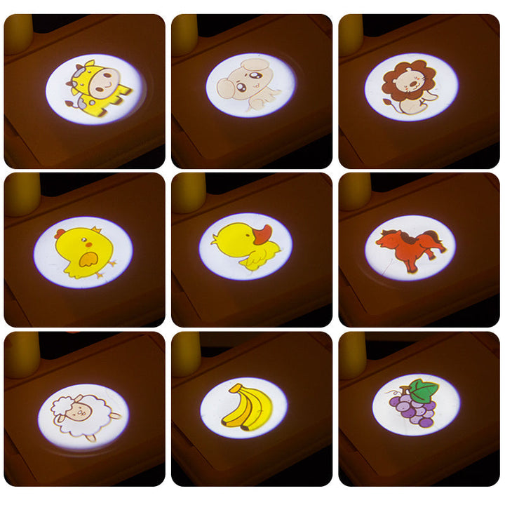 Children drawing table with dinosaur projector for art and learning