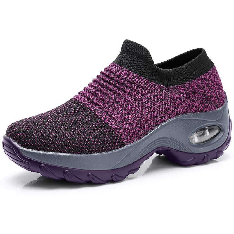 Insole cushioning detail inside women's arch support footwear